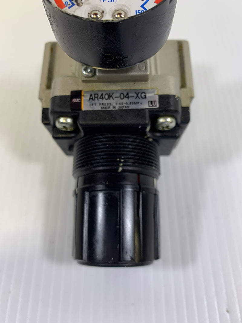 SMC Pneumatic Regulator AR40K-04-XG 0.05 - 0.85 MPa