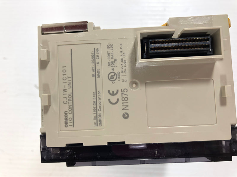 Omron CJ1W-IC101 I/O Control Unit 6 Slot with (1) CJ1W-II101