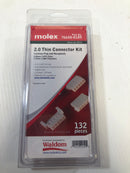 Molex 76650-0189 2.0 Thin Connector Kit Locking Plug & Receptacle 132 Pieces