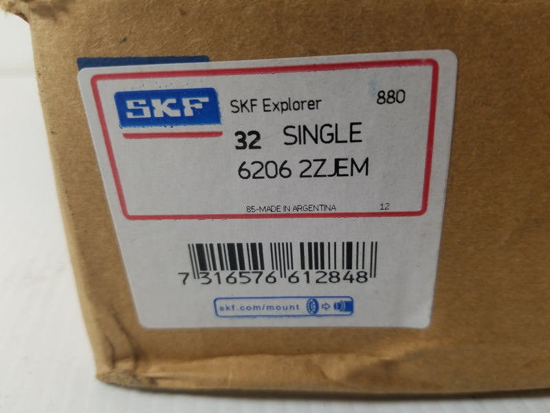 SKF 6206 2ZJEM Ball Bearing (Lot of 32)