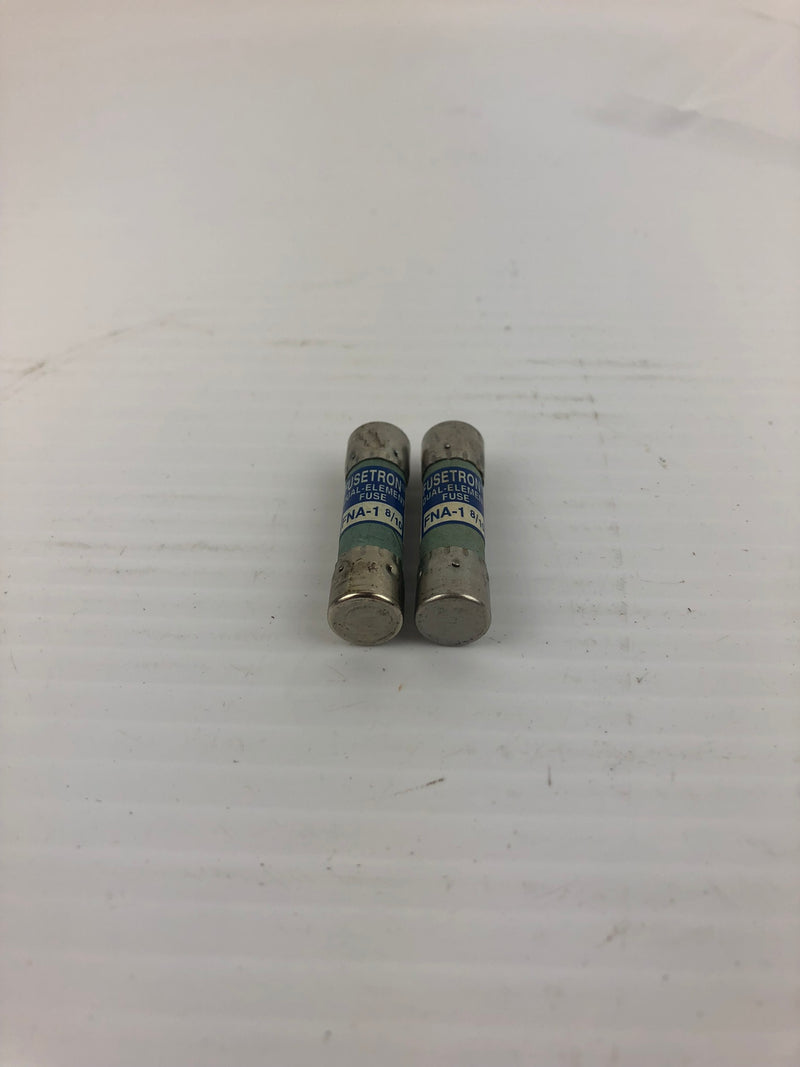 Fusetron FNA-1 8/10 Dual Element Fuses - Lot of 2