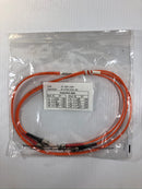 Lot of 3 - Fiber Optic Jumper Cables 810-112-003 ST-ST 62.5 DX 1 Meter