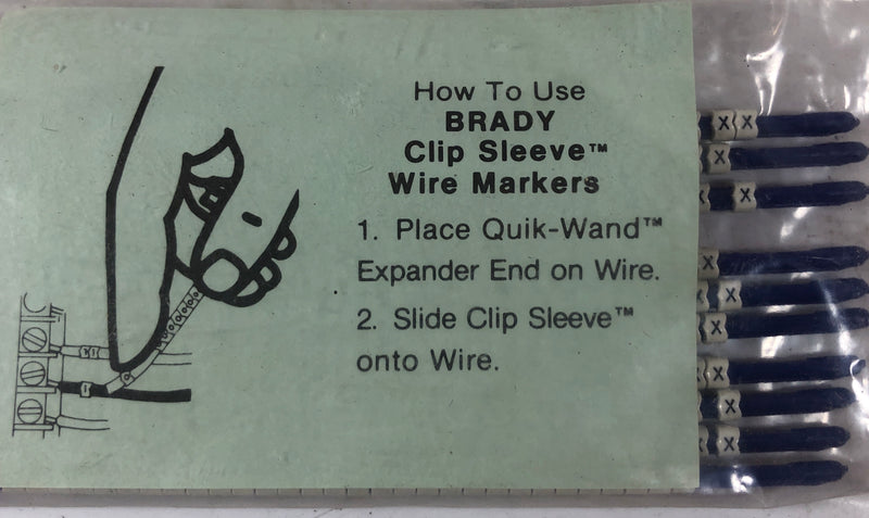 Brady Clip-Sleeve Wire Markers SCN13X