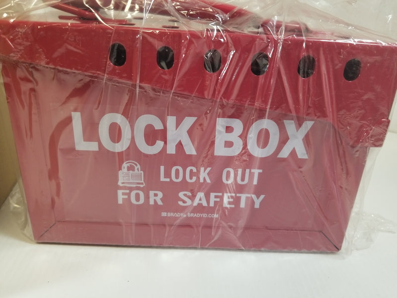 Brady Y434808 Red Safety Lockout Box 13-Lock