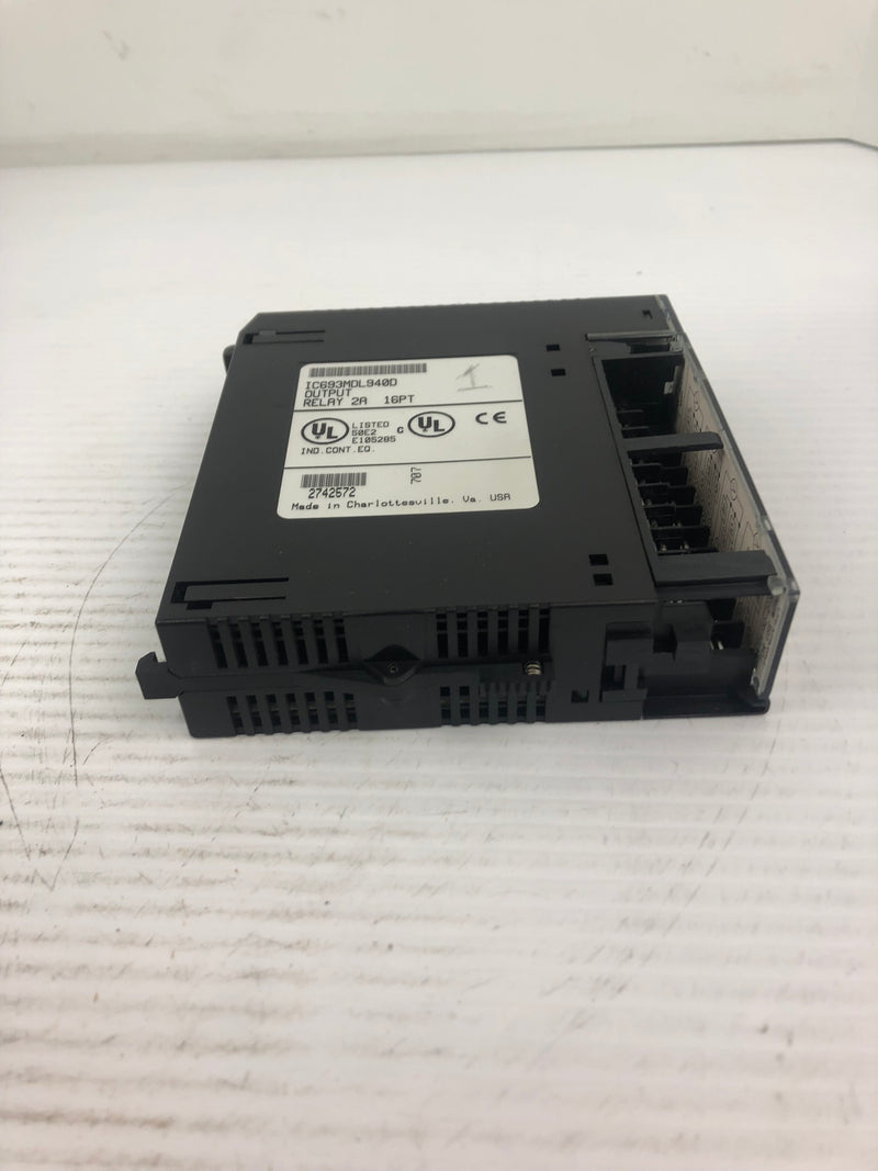 Fanuc IC693MDL940D Output Module Relay 2A 16PT - With Door