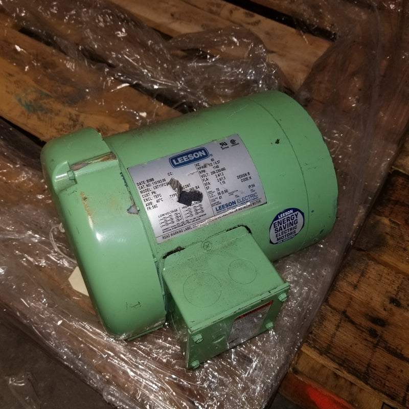 Leeson C6T11FC1H 3-Phase 1/2HP Electric Motor 1140 RPM