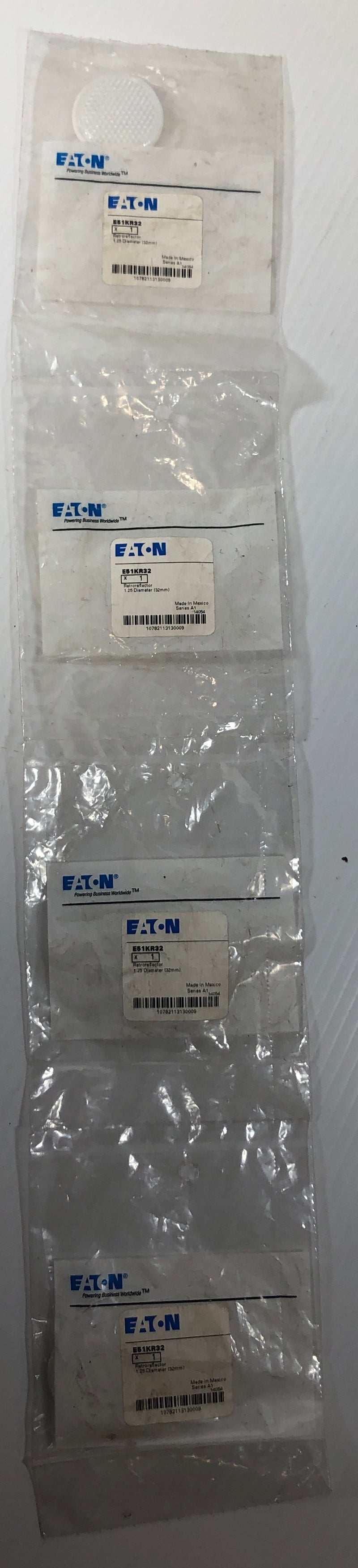 Eaton Retroreflector 1.25" diameter 32mm E51KR32 (Lot of 4)