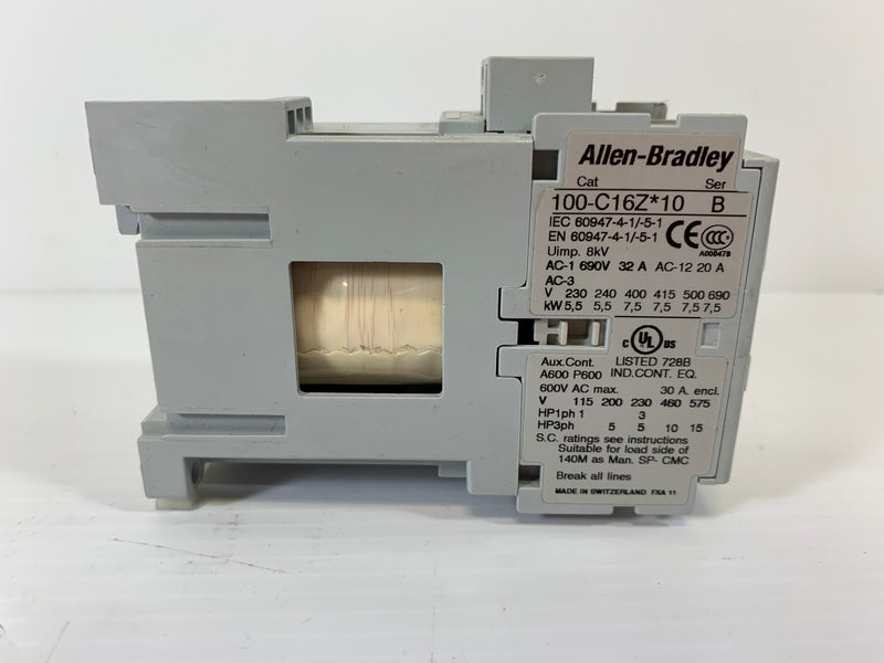 Allen Bradley Contactor 100-C16Z*10 Series B