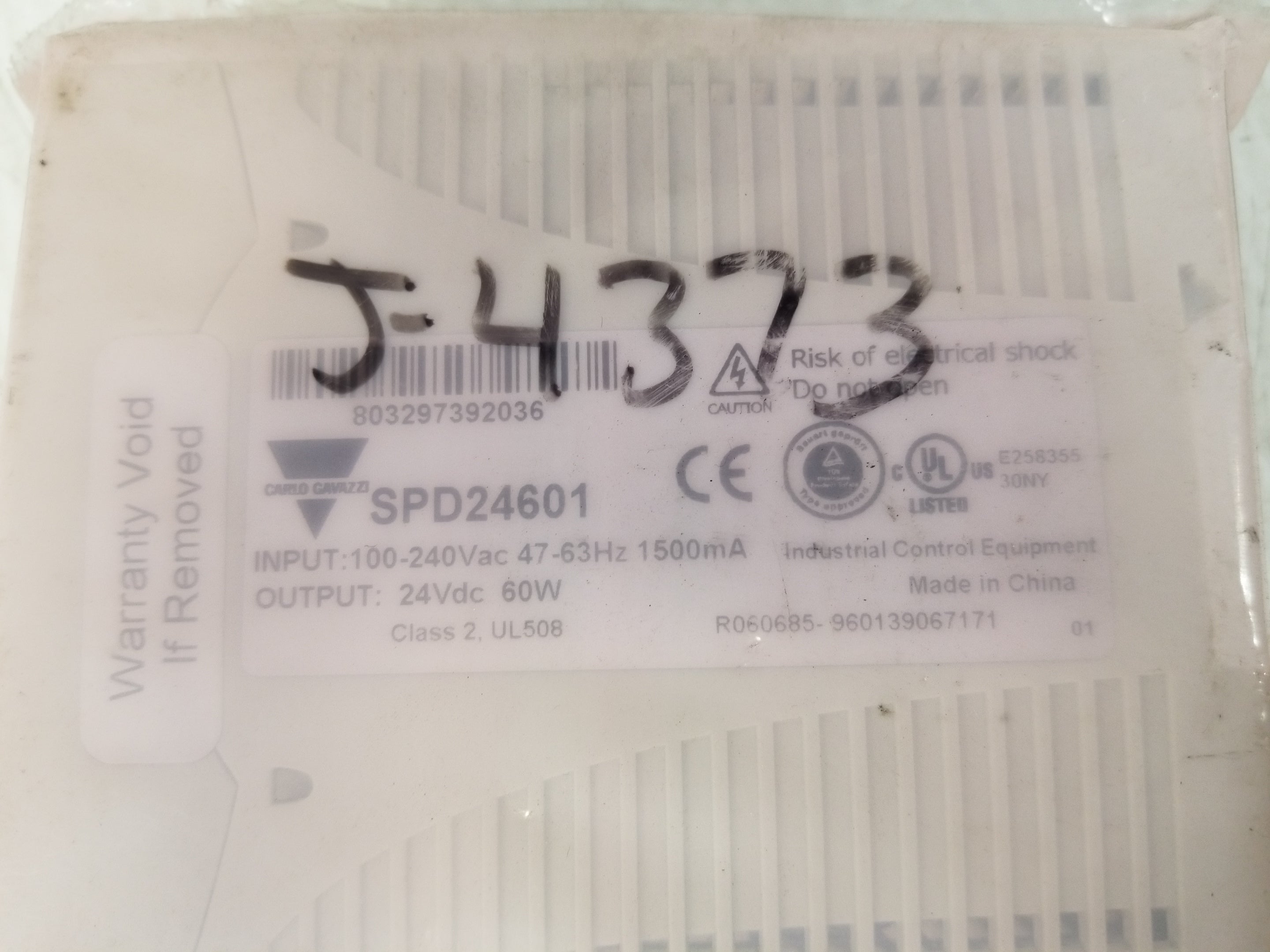 Carlo Gavazzi SPD24601 Switching Power Supply 24VDC
