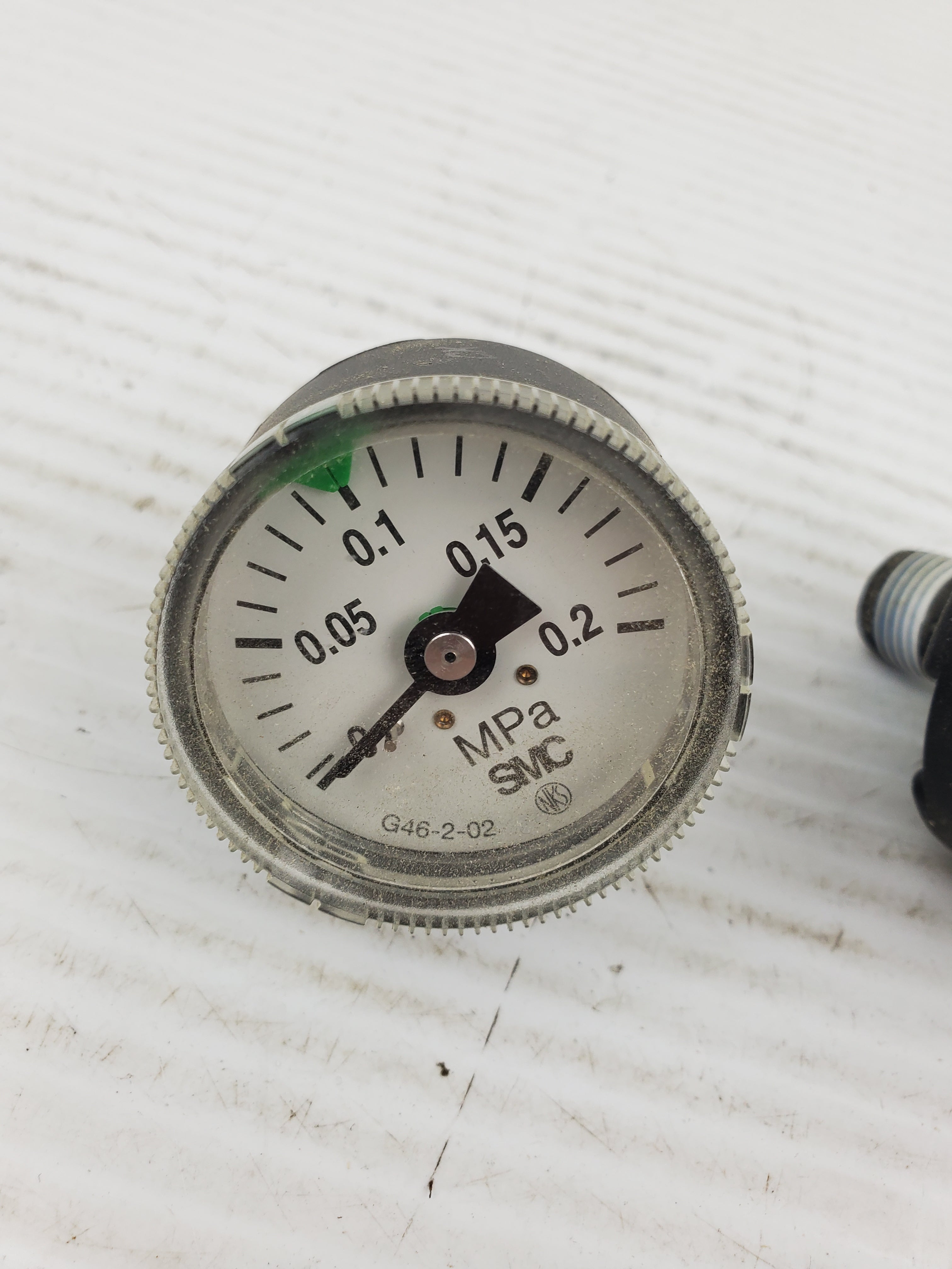 SMC G46-10-02 & G46-2-02 Pressure Gauge (Lot of 2)