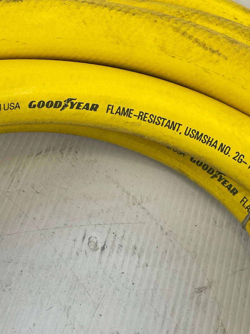 Goodyear Hose USMSHA No. 2G-14C/14 Flame Resistant with Fitting M16-16 ~25’ Long