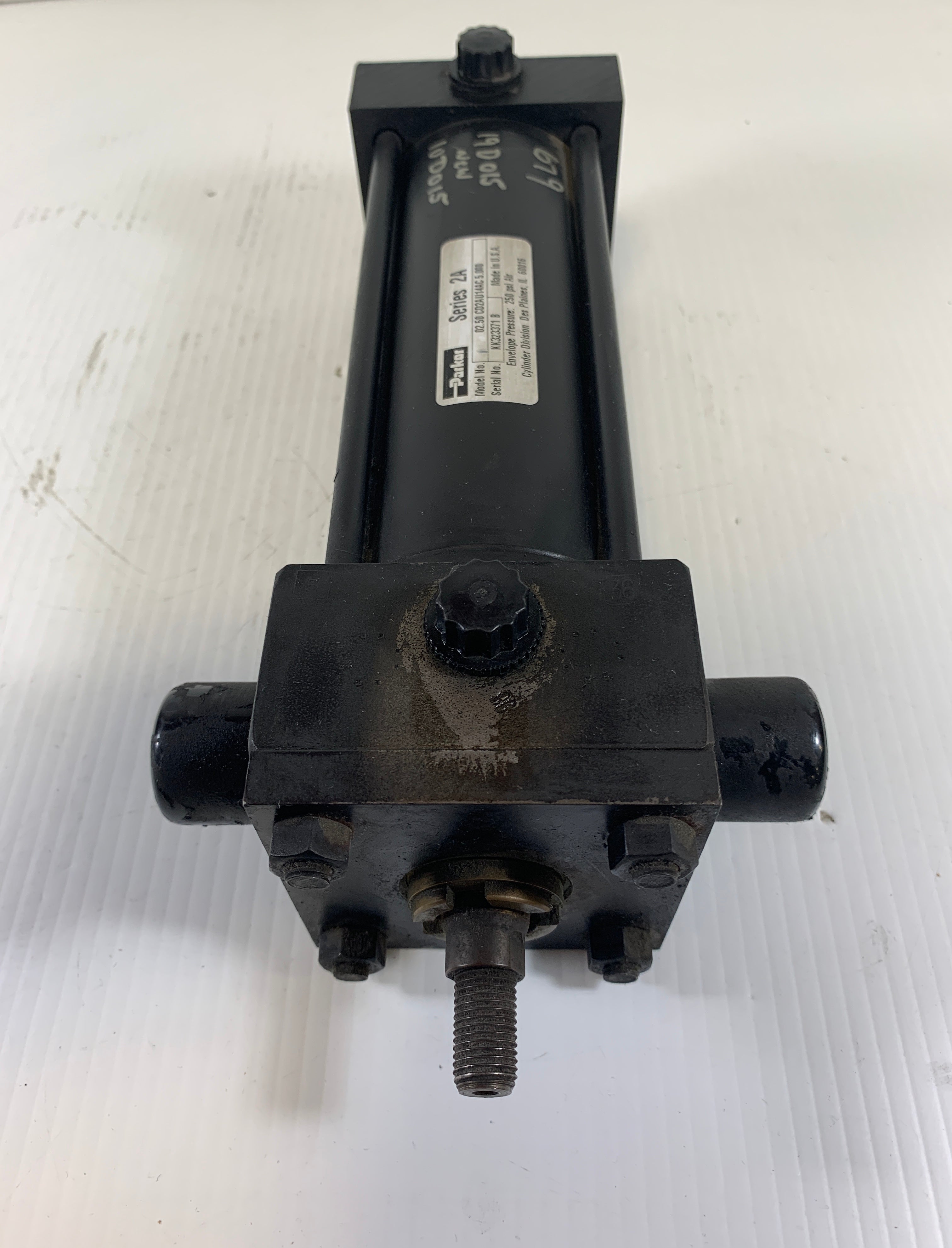 Parker 02.50 CD2AU14AC 5.000 Pneumatic Cylinder 250 PSI Series 2A