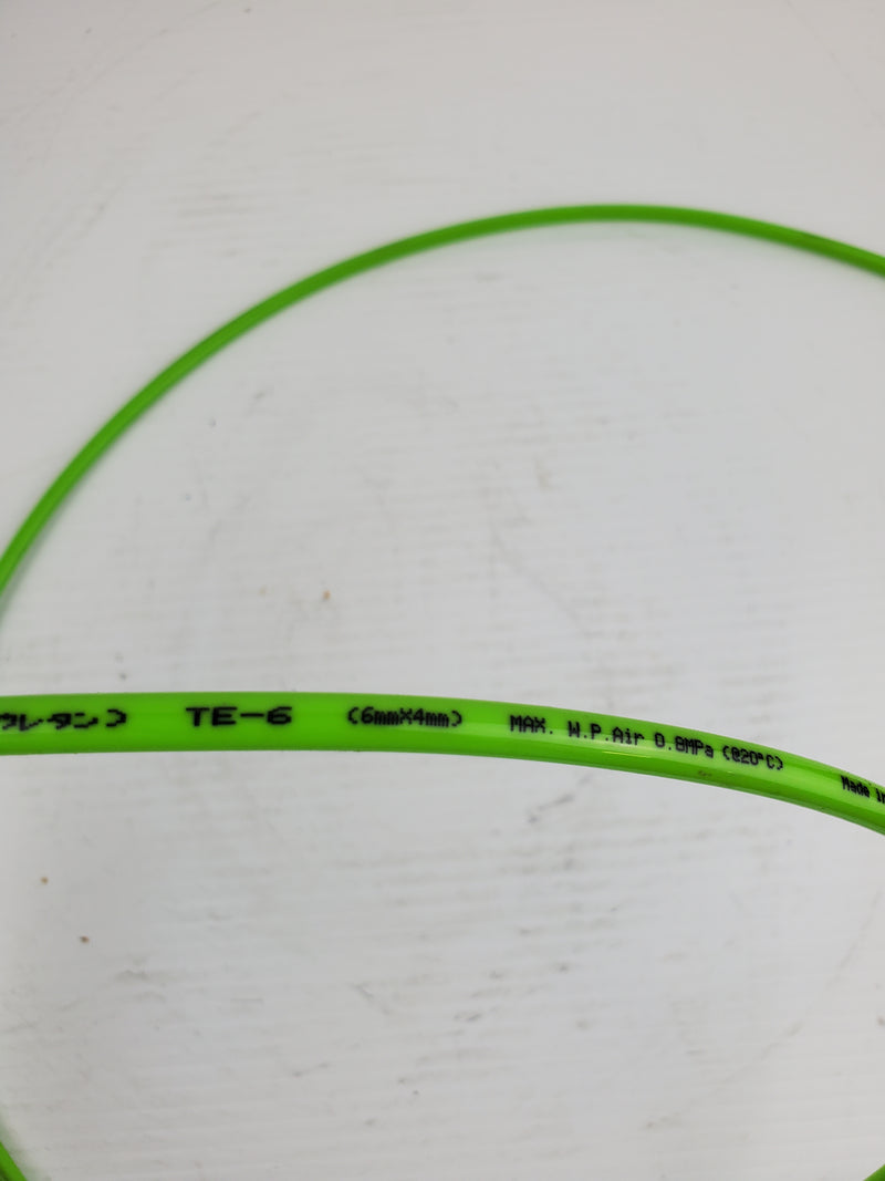 CHIYODA TE-6 Green Tubing 6mm x 4mm Max W.P. Air 0.8MPa 055050201