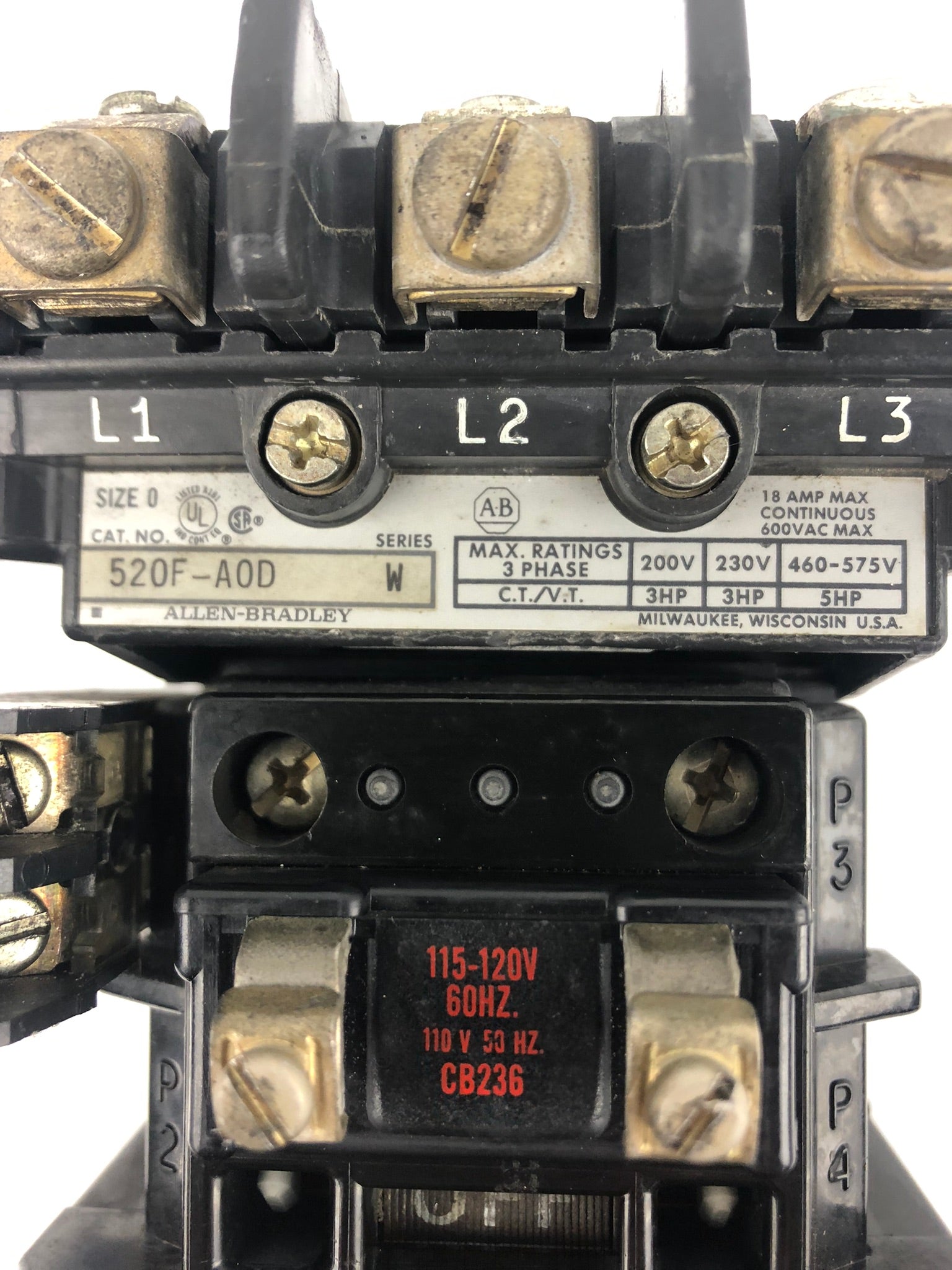 Allen-Bradley 520F-A0D Series W Size 0 3 PH