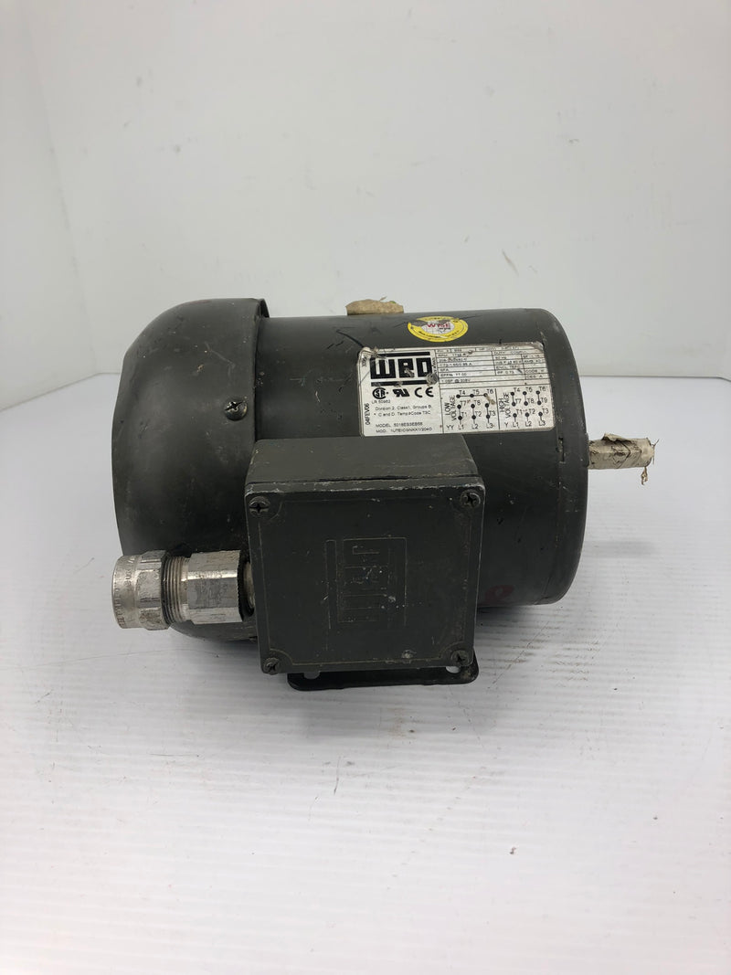 WEG 5018ES3EB56 General Purpose Motor 3 PH, 0.5 HP, 1735 RPM, B56