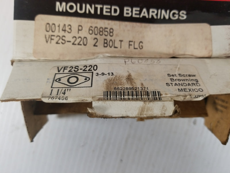 Browning VF2S-220 Flange Mount Bearing 1-1/4"