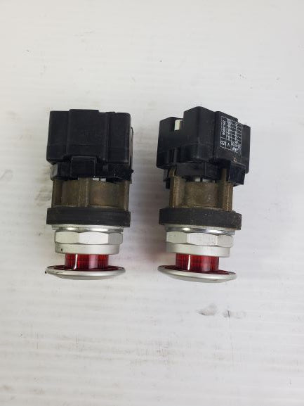 Eaton 2 Position Push Pull Red Illuminated HT8 A161 (Lot of 2)