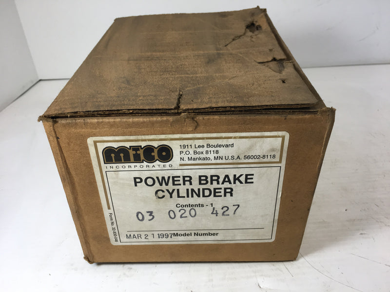 Mico Power Brake Cylinder 03020427 New Old Stock