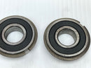 6204-2RSNR Bearing with Snap Ring Lot of 2