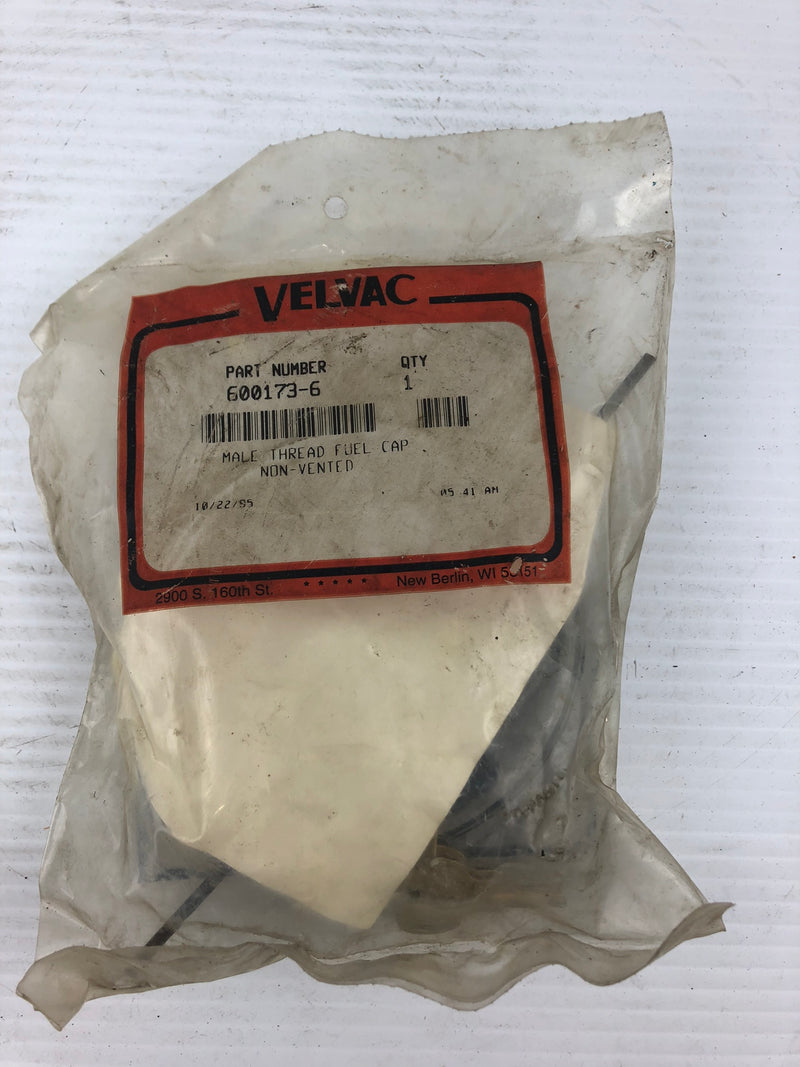 Velvac 600173-6 Male Thread Fuel Cap Non-Vented