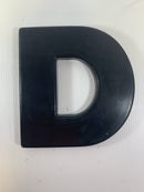 Plastic Letter "D" 9.5" Tall Wall Decor