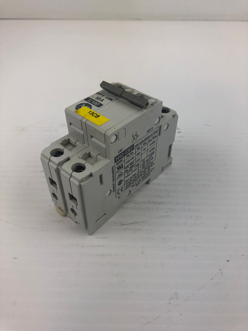 Allen-Bradley 1492-CB2 G100 Series B Circuit Breaker 10A 2 Pole