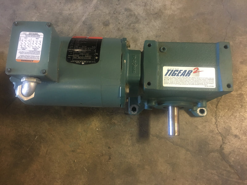 Reliance Electric P56X1529 .75 HP 3 Phase & Grove Gear Reducer TM0224-2 1740 RPM