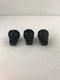 OHM Electric 0A-2 Black Plastic Connectors - Lot of 3