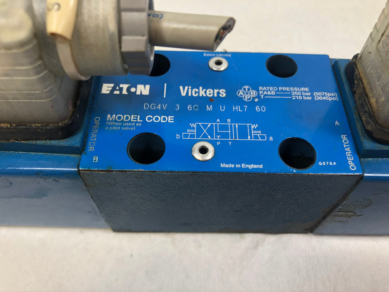 Vickers DG4V-3-6C-M-U-HL7-60 Directional Control Valve