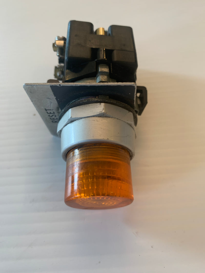 Orange Illuminated Pilot Light Lamp 28-6731-6 120V