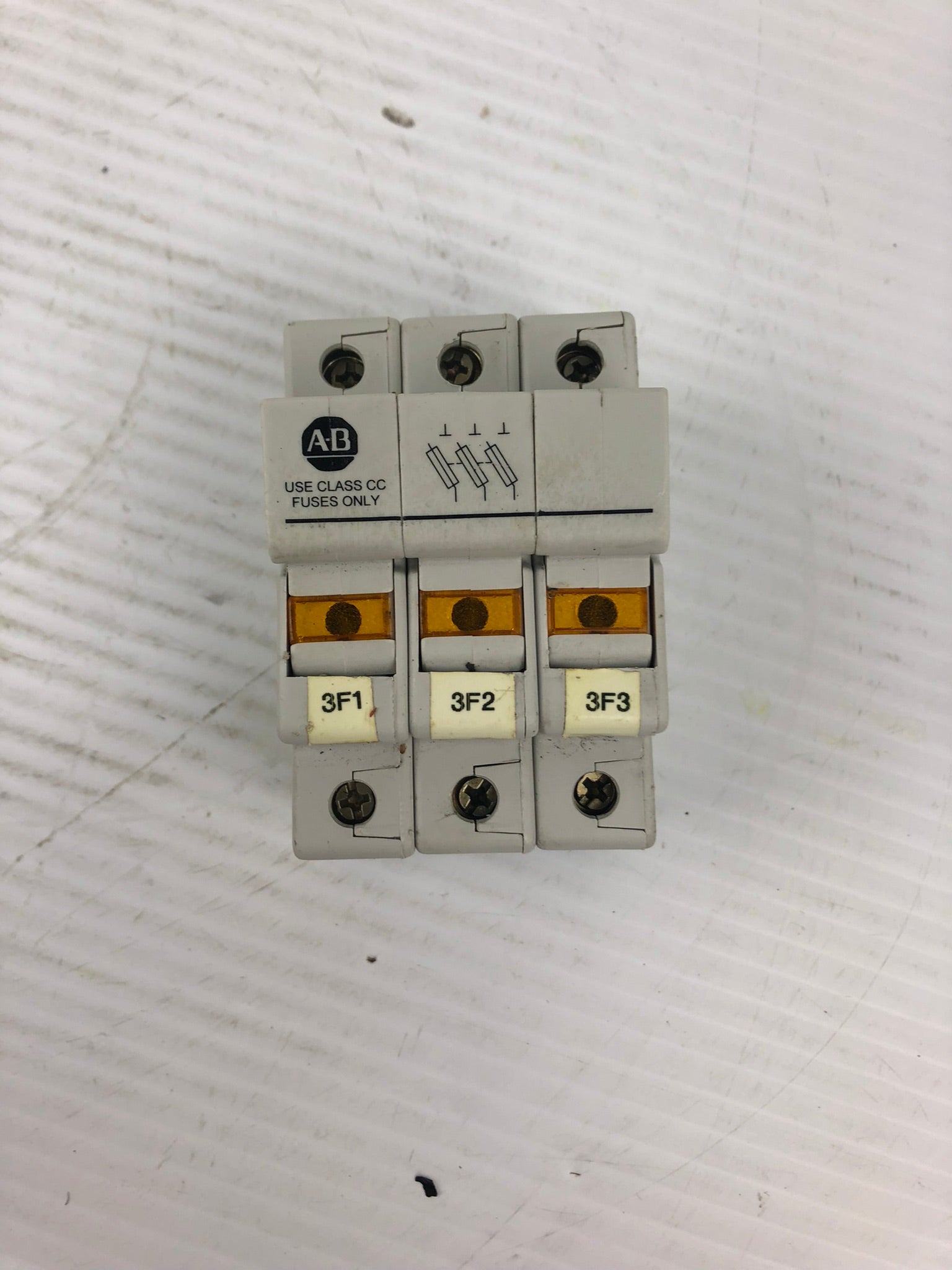 Allen Bradley 1492-FB3C30-L Fuse Holder 30 AMP 600 VOLT Class CC Only