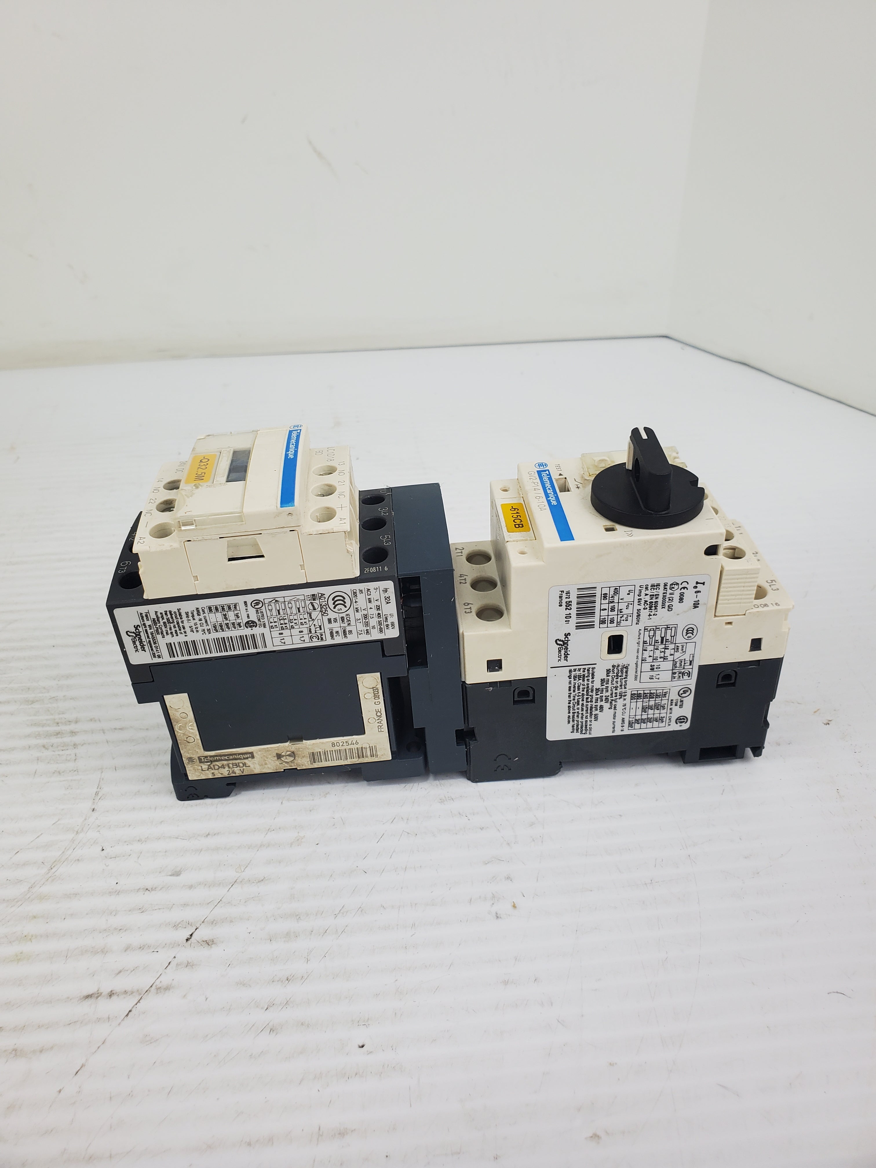 Telemecanique GV2-P14/6-10A Motor Circuit Breaker with LC1D18 Contactor