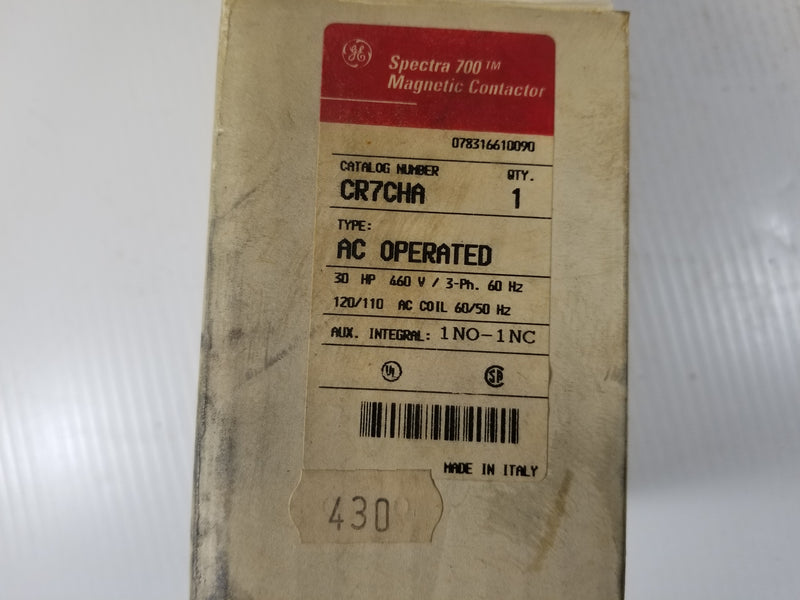 GE CR7CHA Spectra 700 Magnetic Contactor