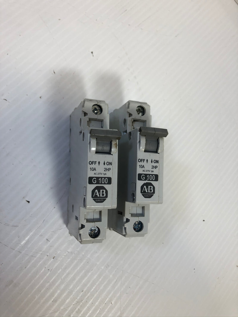 Allen-Bradley 1492-CB1 Series C G100 Circuit Breaker 1-Pole 10A 2HP