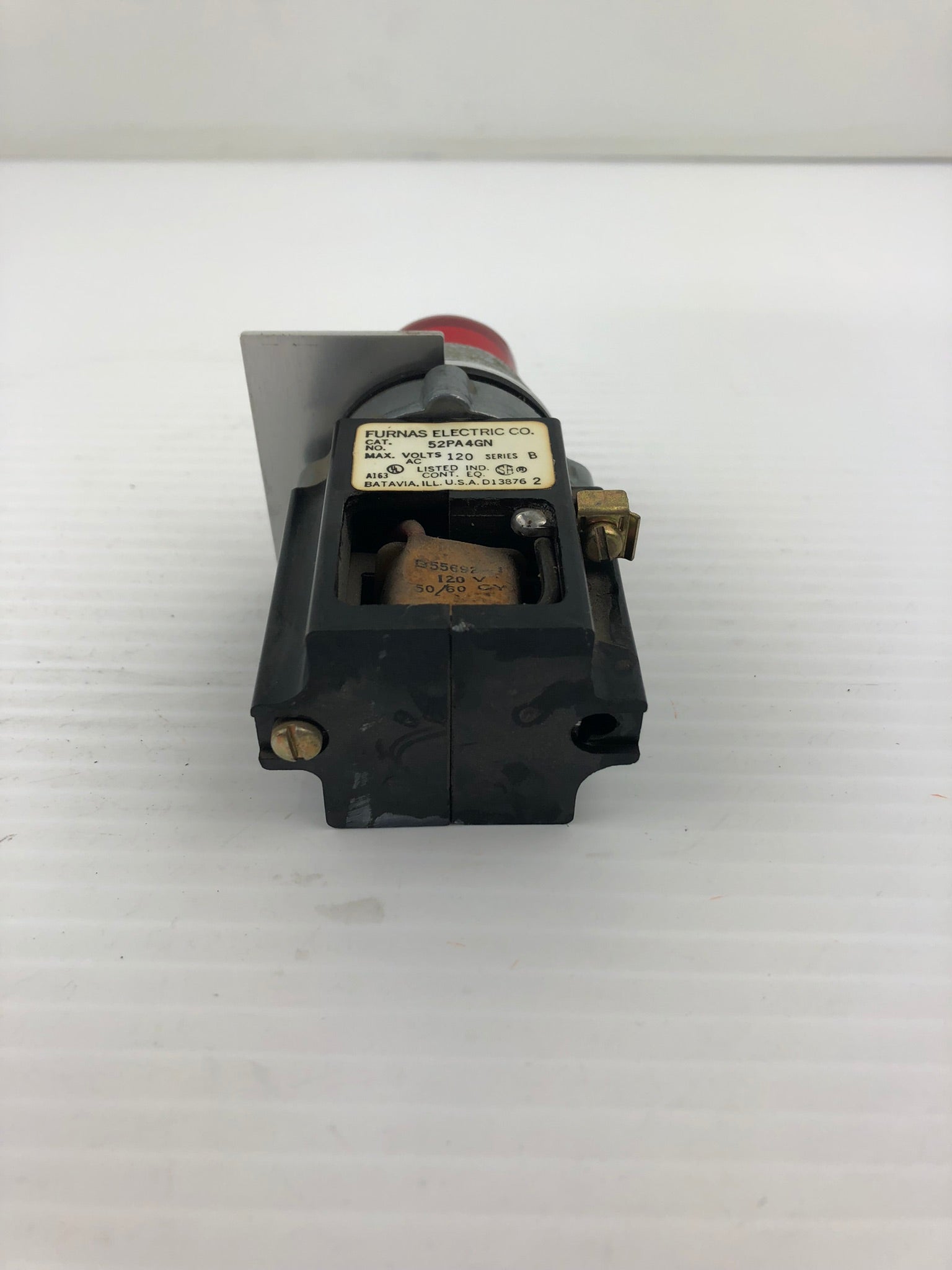 Furnas Electric 52PA4GN Red Pilot Light Series B 120VAC