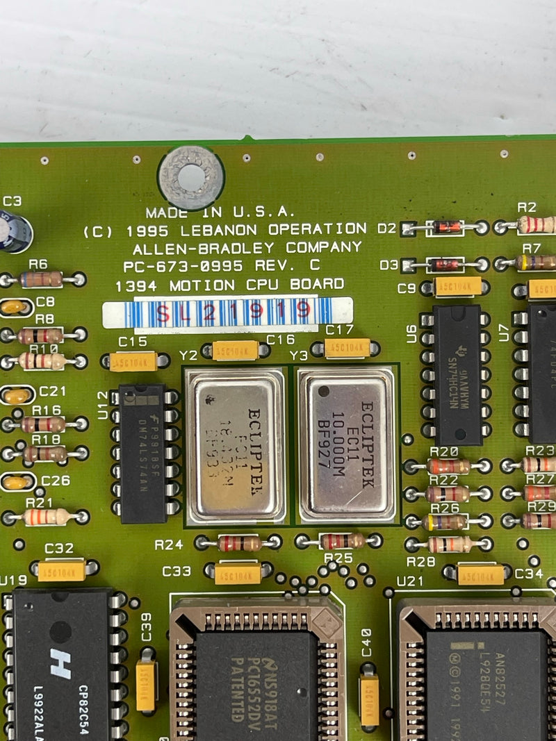 Allen Bradley Circuit Board PC-673-0995 Rev. C 1394 Motion CPU