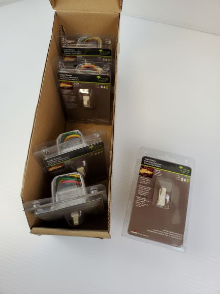 Box of 5 Cooper Wiring Devices 3-Way Toggle Dimmer 315356 TI306-W-K-L Almond