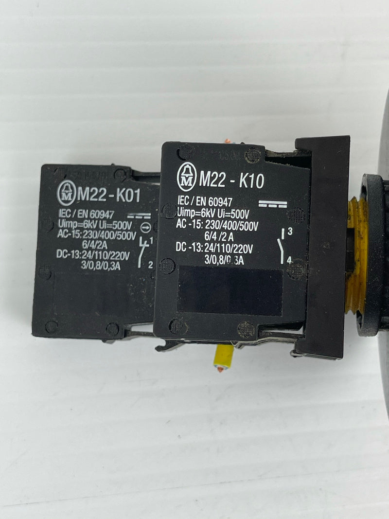 Red Push Button With 4 Relays M22-K10 M22-K01