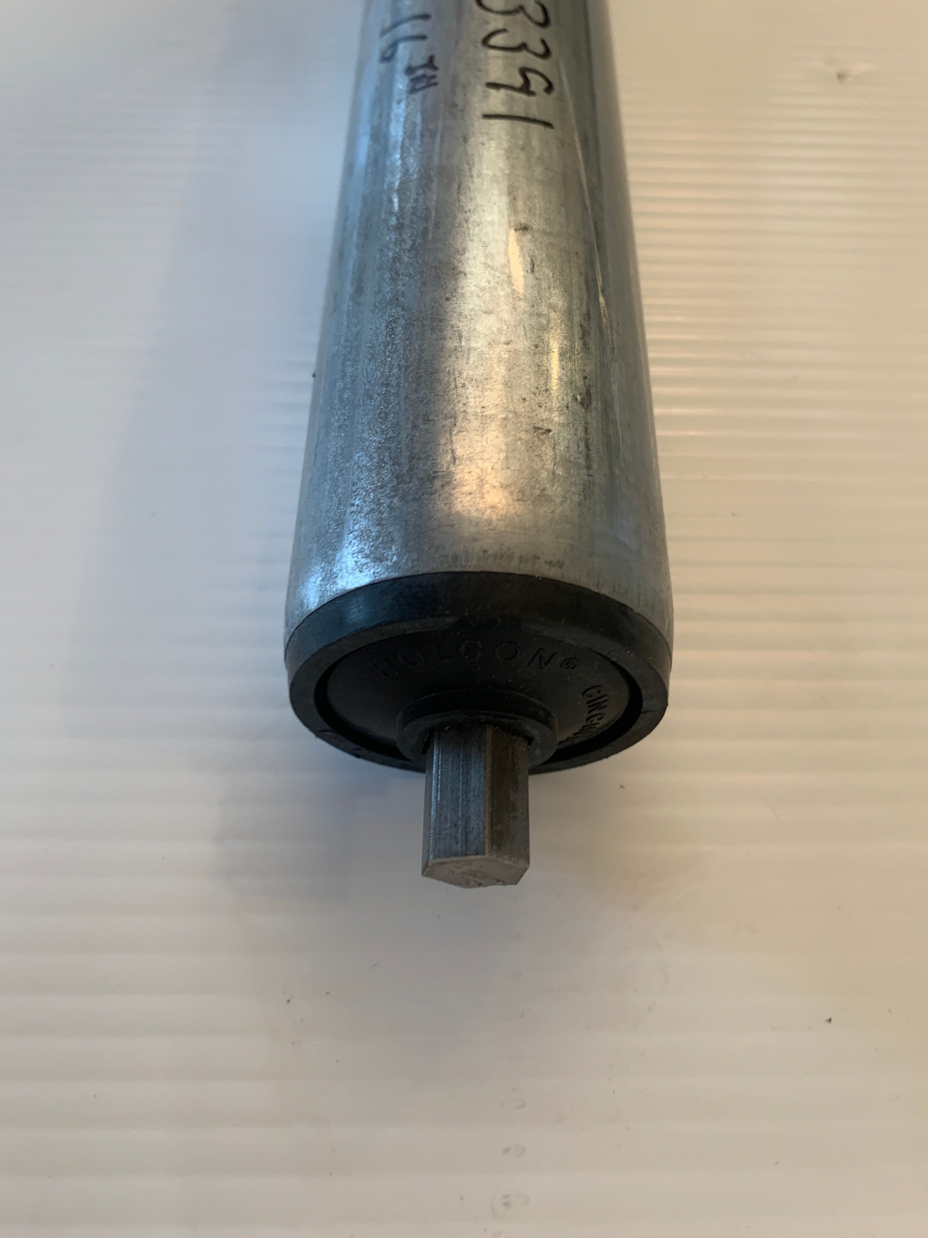 Gravity Conveyor Roller 21.5" L & 15.5" L x 1.89" O.D. x 0.44" Axle Width Qty. 2