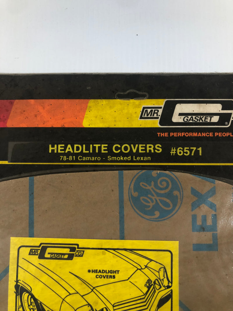 Mr. Gasket Headlite Covers Smoked Lexan 6571 '78 - '81 Camaro