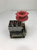 Allen-Bradley 194RF-NC030* Ser A Fused Disconnect Switch Mounted No Top Cover