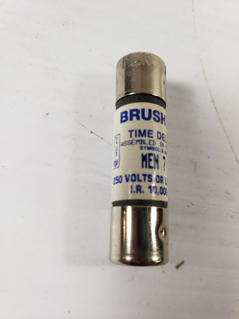 Brush Fuses MEN7 Time Delay 250 Volts or Less Box of 9