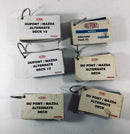 Dupont Alternate Deck Mazda Paint Sample Chips & Formula Lot of 6 Decks