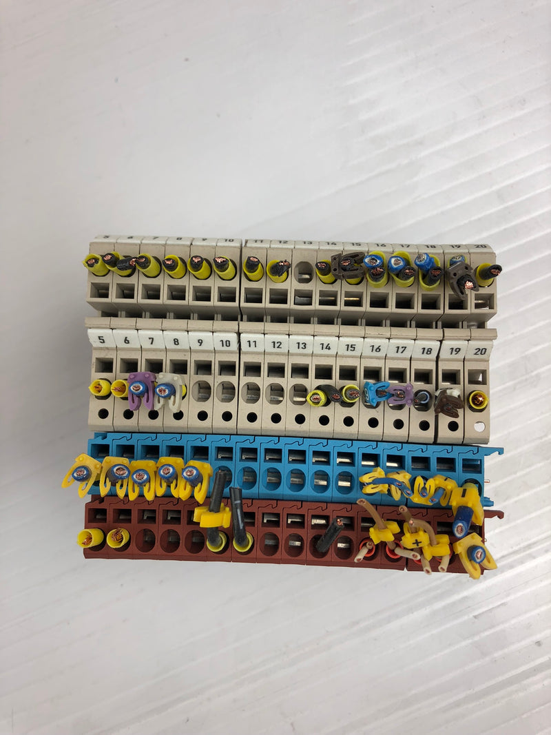 Weidmuller ZIA 1.5/3L-1S Terminal Distribution Plug/Block (Lot of 400)