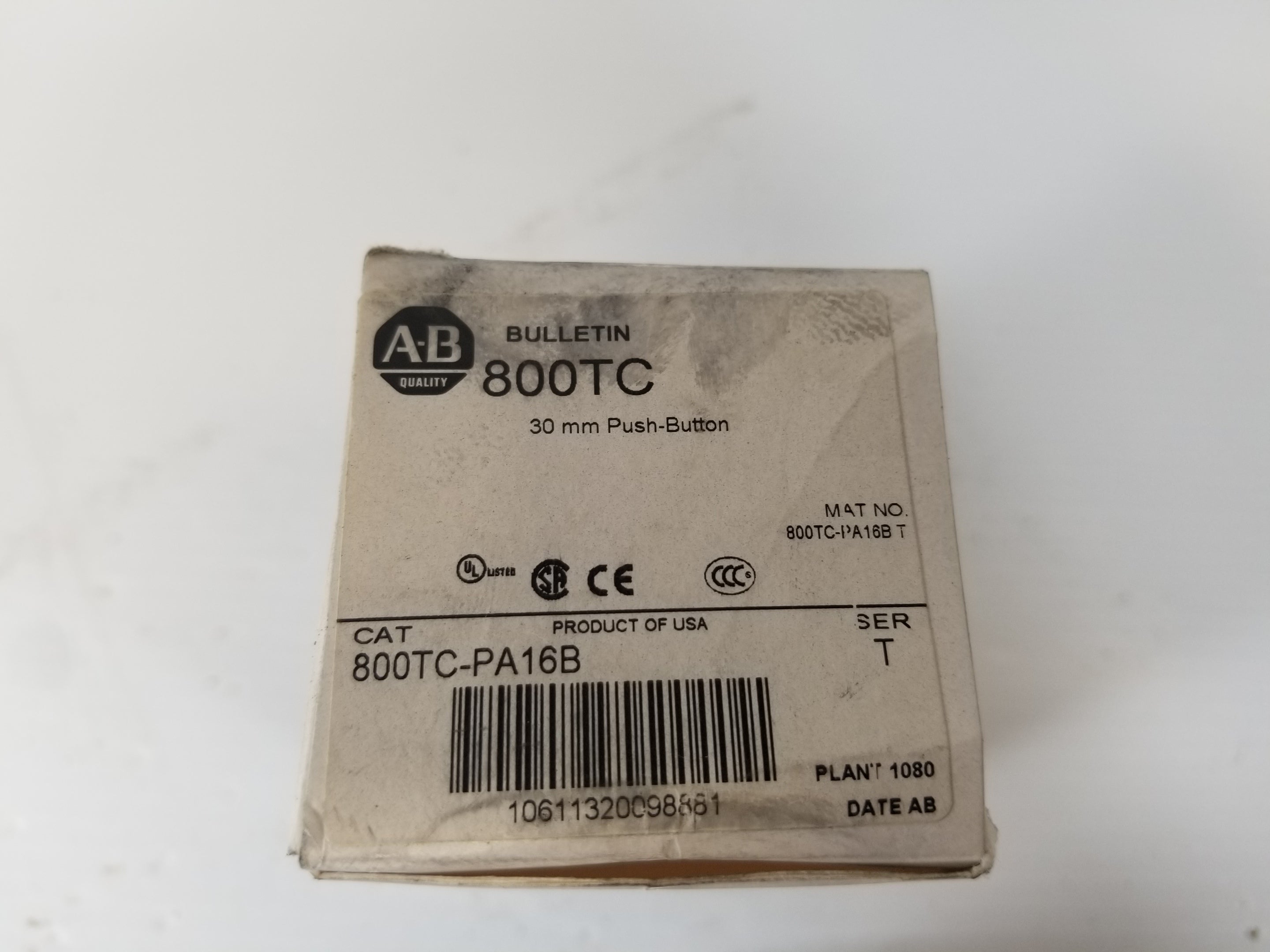 Allen-Bradley 800TC-PA16B Guarded Pushbutton Switch - Blue