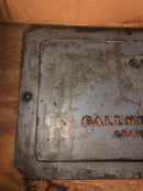 Vintage Industrial Cast Iron Plaque Grand Rapids Gallmeyer & Livingston Vogler