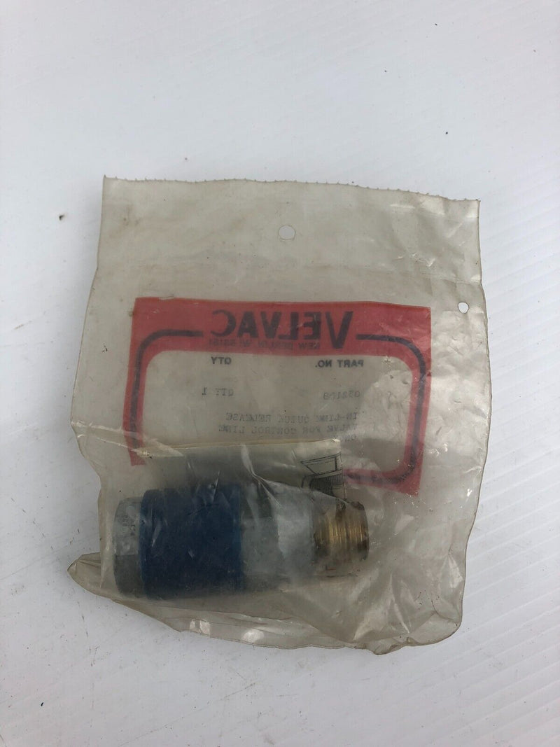 Velvac 032108 In Line Quick Release Valve for Control Line