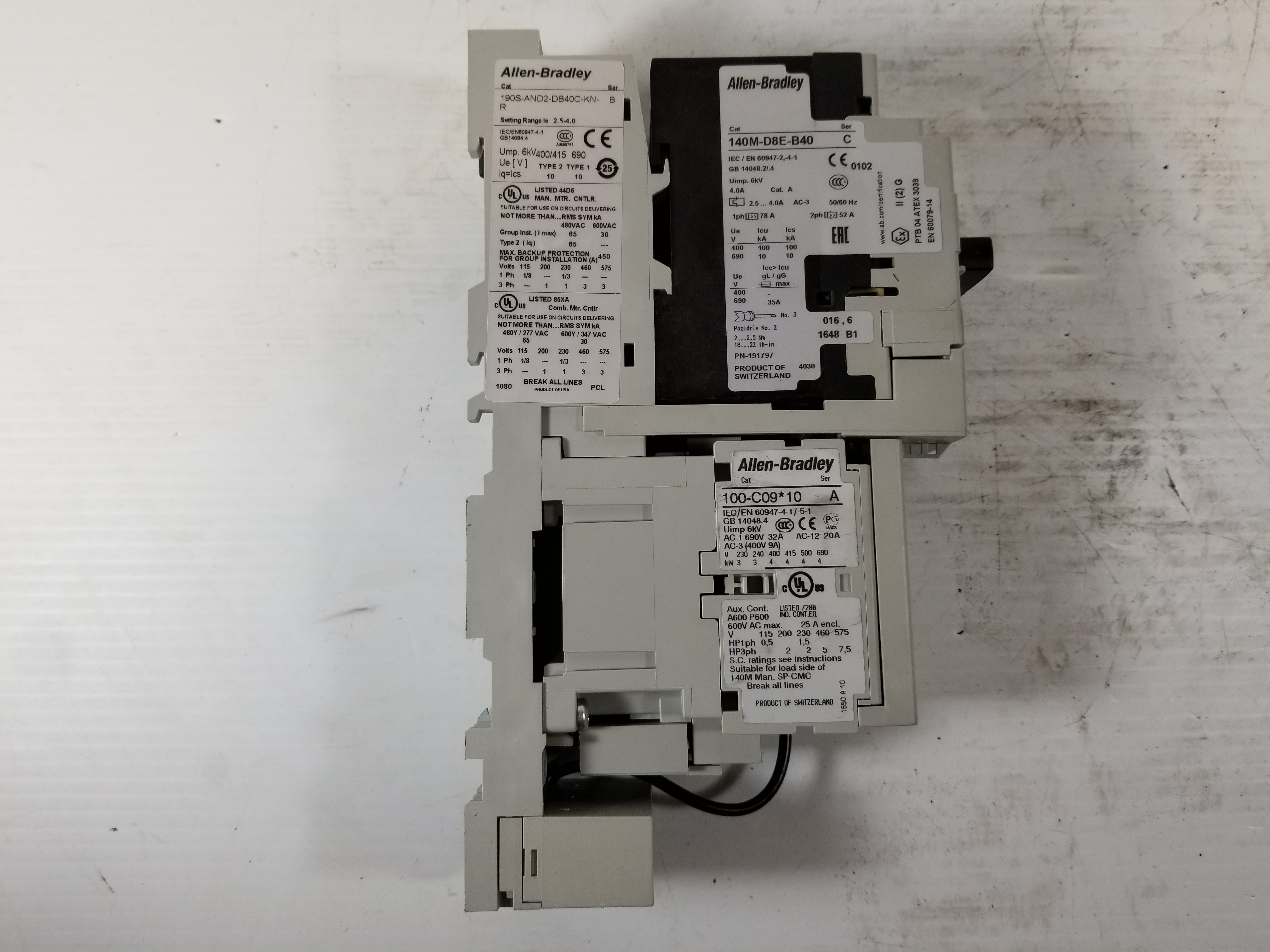 Allen-Bradley 190S-AND2-DB40C-KN-R Compact Combination Starter