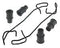 Carlson Disc Brake Hardware Kit Front H5649 fits 99-02 Jeep Grand Cherokee