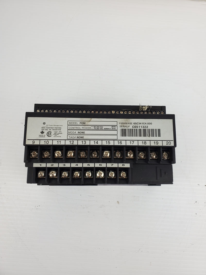 General Electric PQM Control Power Module Meter